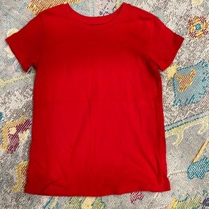 Lands’End Girls T-Shirt, Size 6x-7, Red